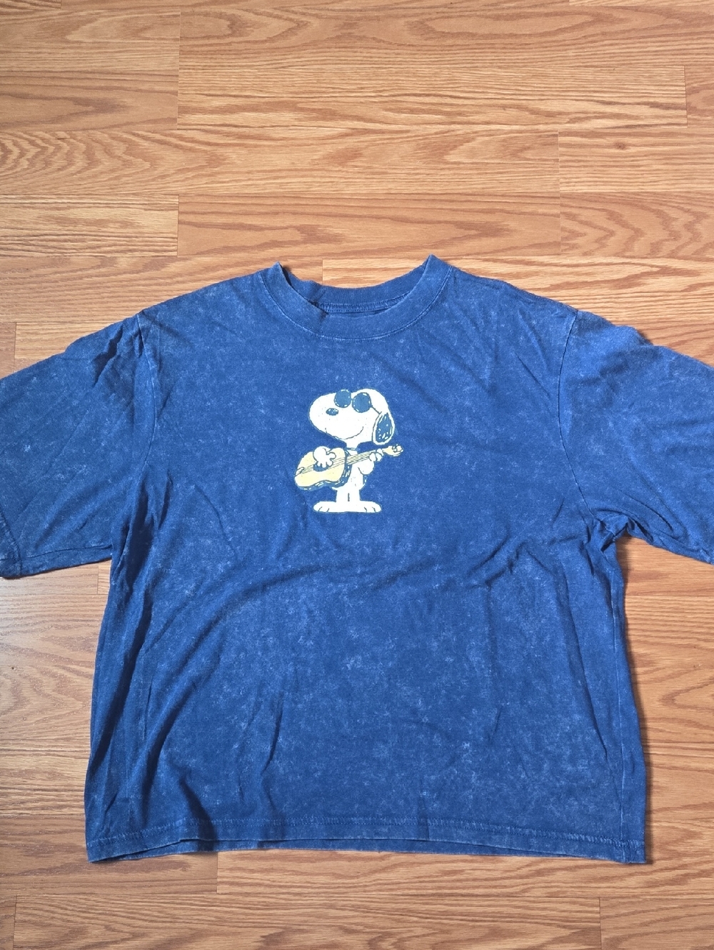 Peanuts Snoopy Mineral Blue Wash Tee